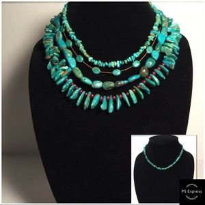 Small Turquoise Pebbles Necklace